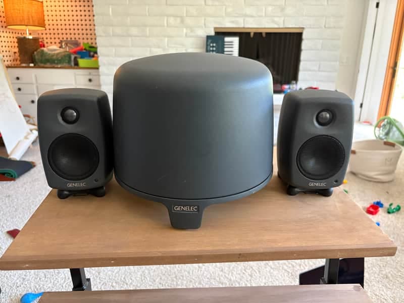 Genelec 8010A + 5040B 2.1 Studio Monitor System — Matched Set, Excellent Condition