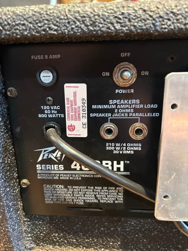 Peavey XR 600C mixer amp 1980 - Black