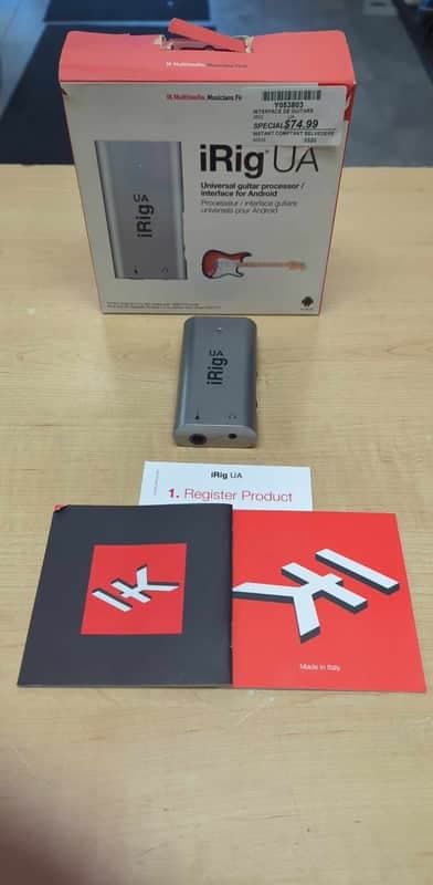 IK Multimedia iRig HD-UA Mobile Universal Guitar Interface for Android 2010s - Silver