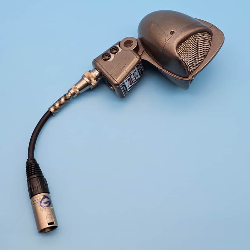 ☆Vintage 1950s Turner 25X Crystal Microphone - Works Great w/ Adapter Cable