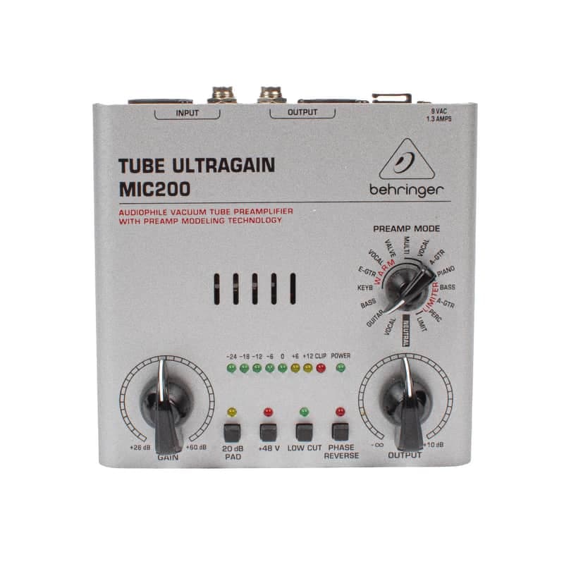 Behringer - Tube Ultragain MIC200 Tube Preamp - w/Box USED