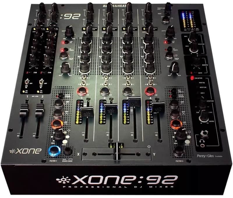 Allen & Heath Xone:92 Analogue DJ Mixer 6 Channels Dual VCF Filters MINT