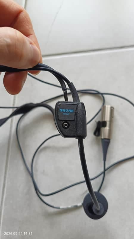 Shure WH20XLR Dynamic Headset Mic with XLR Connector 2008 - Present - Black