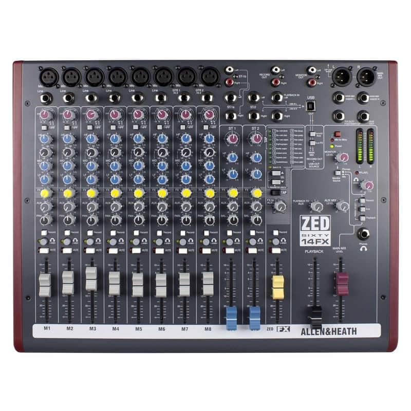 Allen & Heath ZED60-14FX Multipurpose Mixer with FX - Open Box Mint
