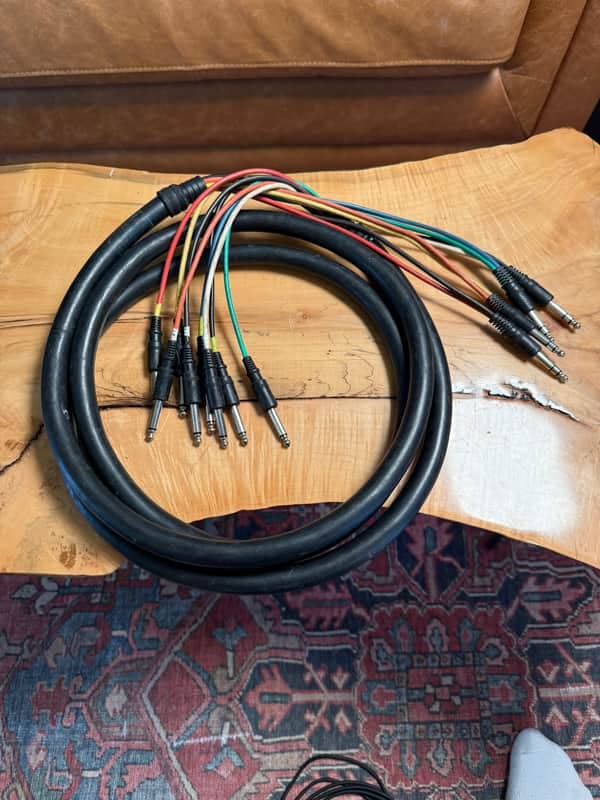 TASCAM 4 TRS to 8 TS 10ft Audio Snake 1980’s