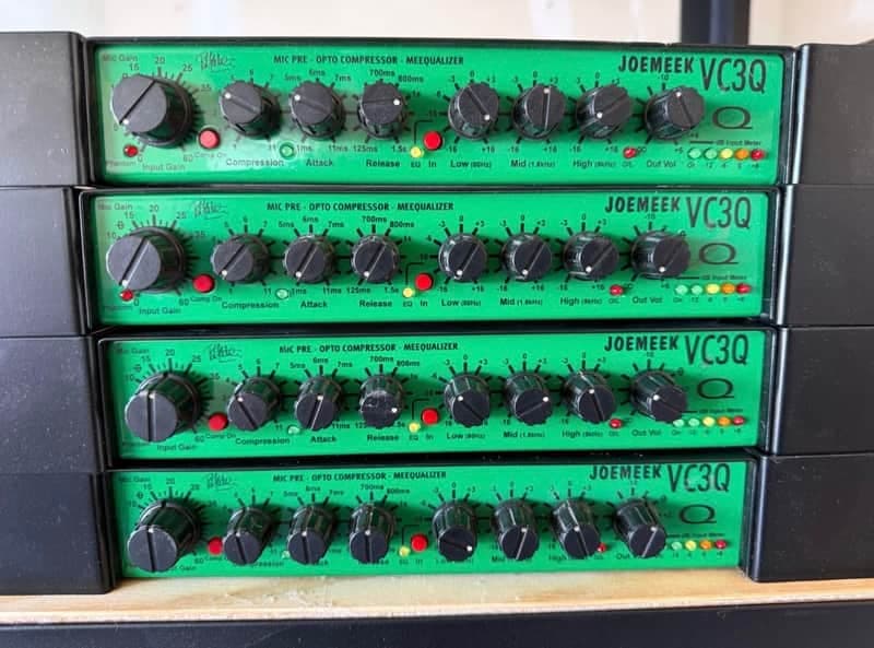 Joemeek VC3Q Pro Channel Mic Pre / Compressor / EQ 1990s - Green