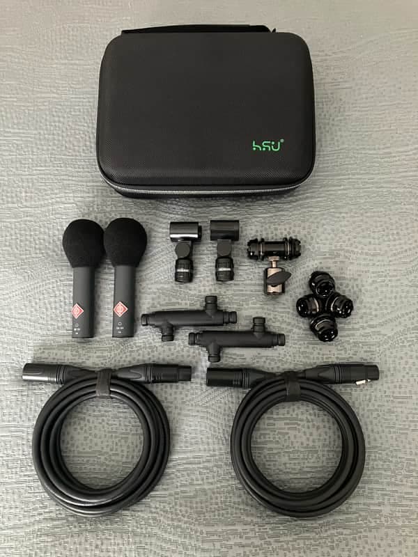 Neumann KM 184 mt Small Diaphragm Cardioid Condenser Microphone Matched Stereo Pair 1993 - Present - Matte Black