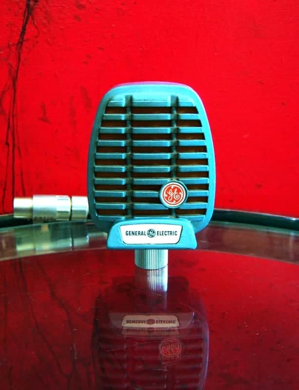 Vintage 1950's GE General Electric CR88B / Shure 510 "Hercules" Controlled Reluctance microphone Hi Z harp mic # 2
