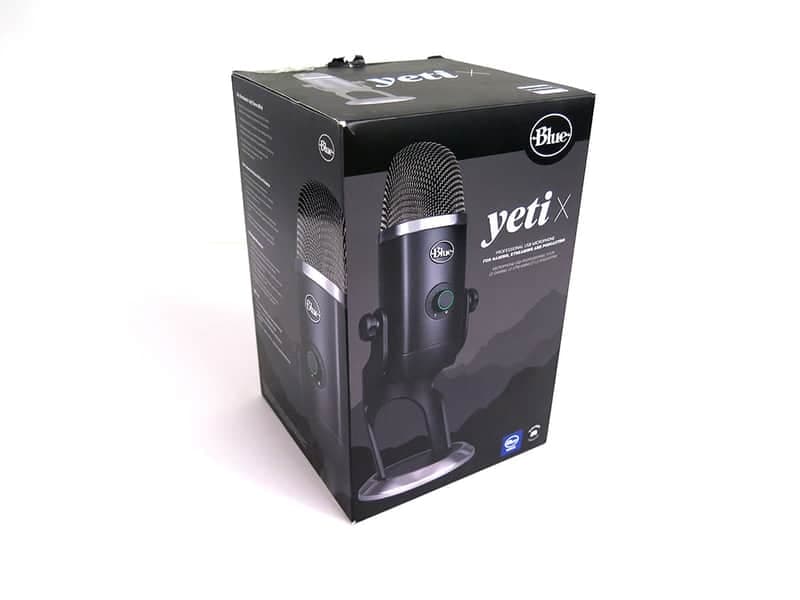 Blue Yeti X USB multi-pattern microphone mic LED lighting blackout black Vo!CE
