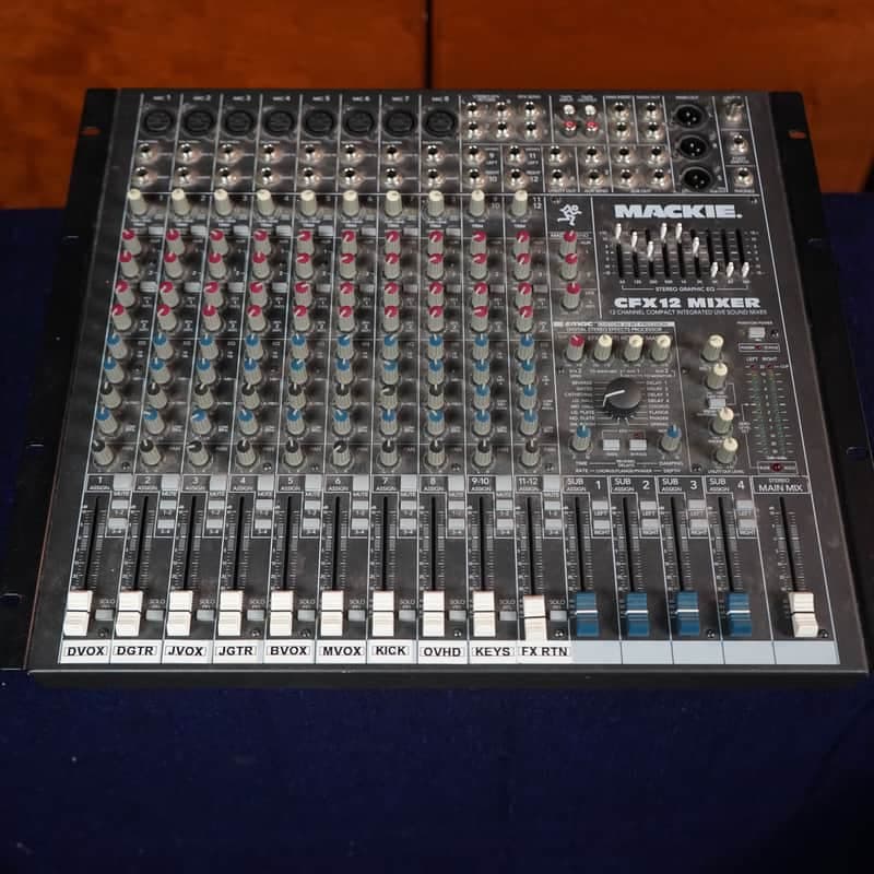 Mackie CFX12MK2 12 Channel Mixer with 8 XLR Mic Inputs and 32-Bit Effects Processor