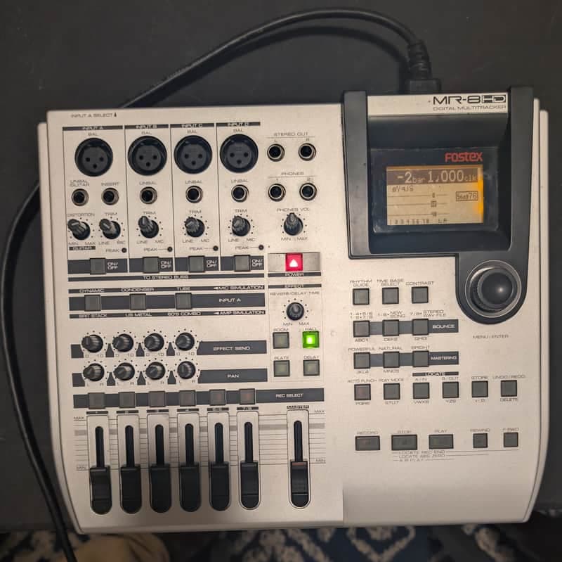Fostex MR-8HD 8 track digital multitracker Silver