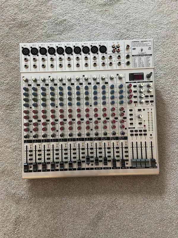 Behringer Eurorack UB2442FX-Pro 24-Input 4-Bus Mic / Line Mixer 2000s - Silver