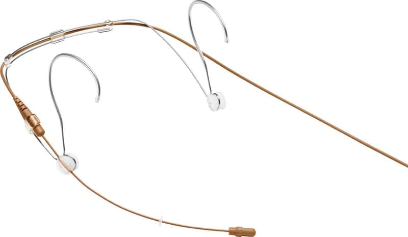 Shure DuraPlex DH5 Headset Microphone, LEMO3 Connector, Cocoa