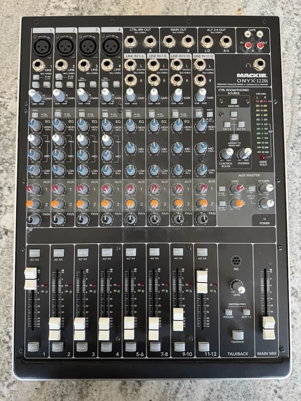 Mackie Onyx 1220i 12-Channel Firewire Mixer 2010 - 2017 - Black/Grey