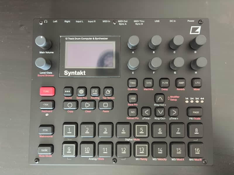 Elektron Syntakt 12 Track Drum Computer & Synthesizer 2022- Present - Black