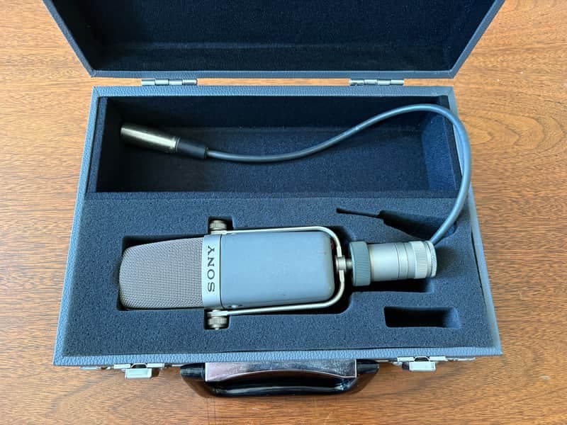 Sony C-38B Condenser Microphone 1970s - 1980s - Blue