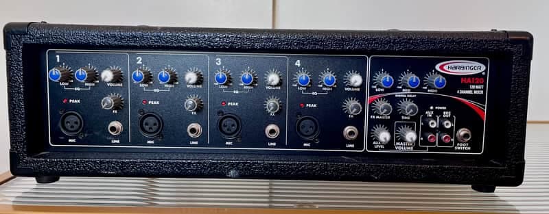 Harbinger HA120 120 Watt 4 Channel Mixer Head