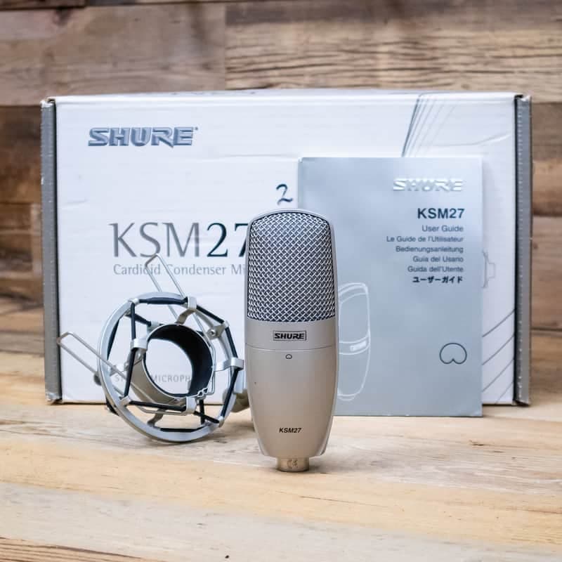 Shure KSM27 Condenser Microphone with Shock Mount KSM-27 Mic U288501