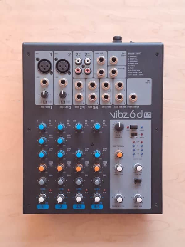LD Systems Vibz 6D mixer with digital FX, in original box