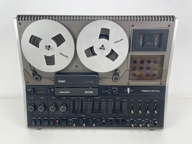 Aristona EW5506 (Philips N4506) - 3-Head Reel-to-Reel Recorder - Inc. Dust-Cover - New Belts