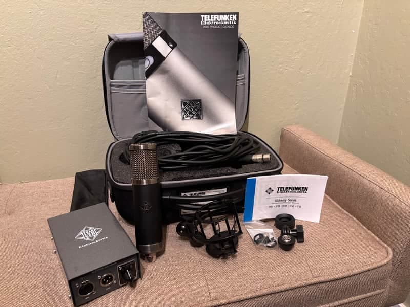 Telefunken TF47 Large Diaphragm Multipattern Tube Condenser Microphone Near Mint Condition