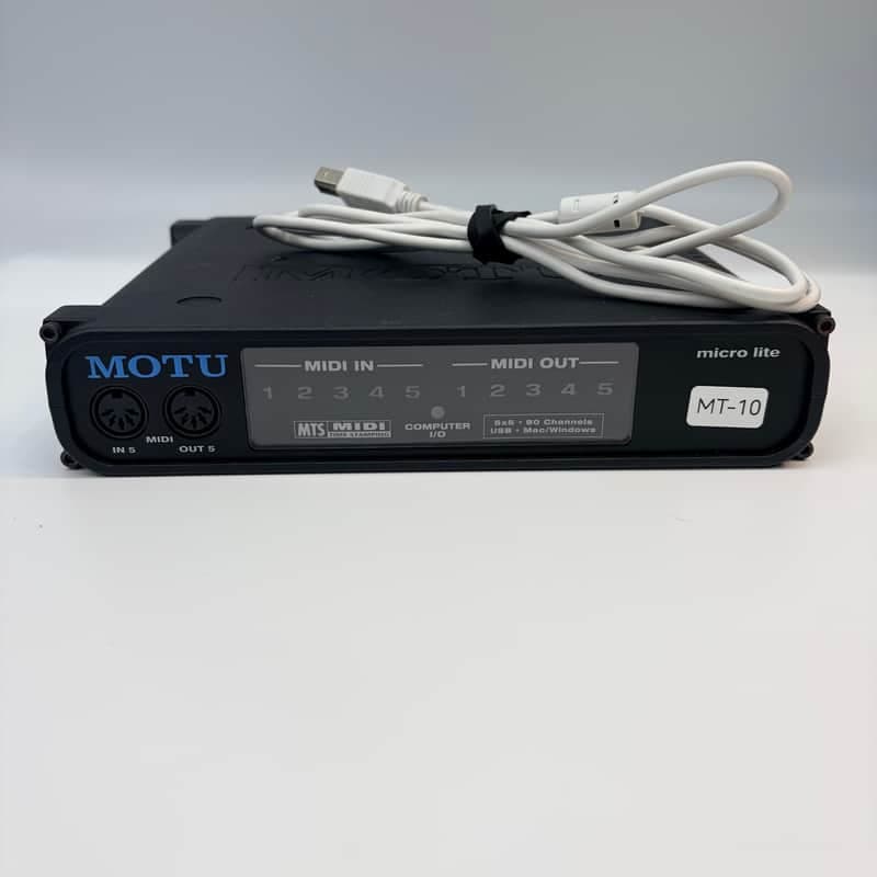 VERY GOOD - MOTU MICRO LITE - USB MIDI INTERFACE ..5 IN / 5 OUT