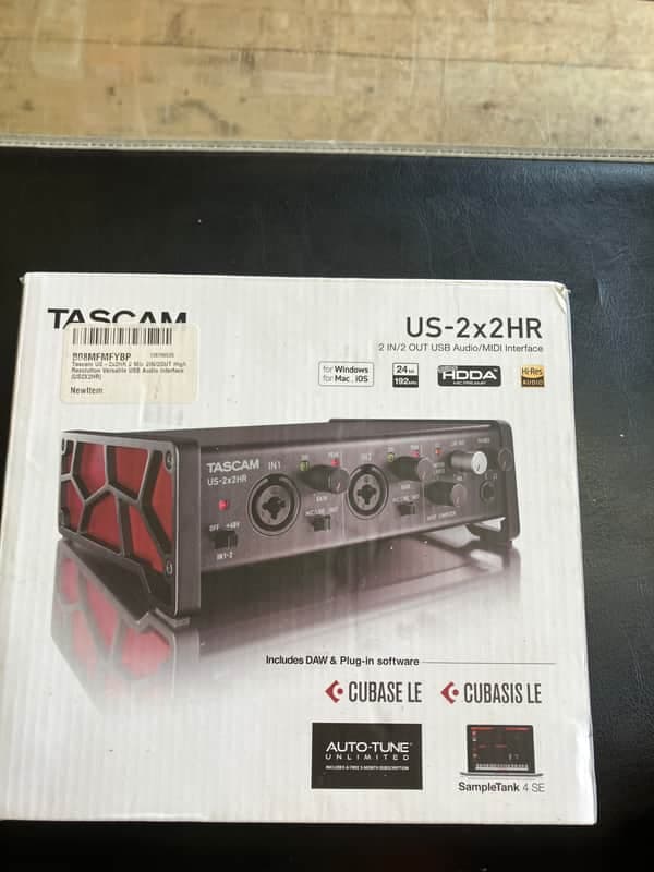 TASCAM US-2x2HR High Resolution USB Audio Interface 2020 - Present - Black