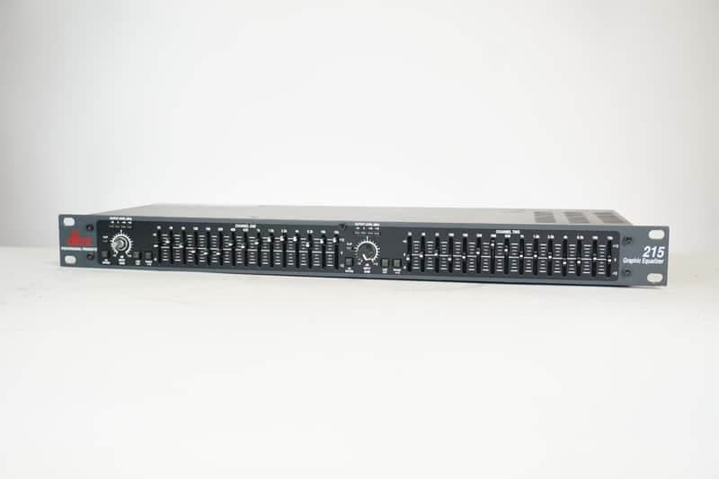 dbx 215 Dual 15-Band Graphic Equalizer Rackmount EQ Tested Working