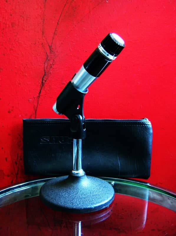 Vintage 1980's USA Shure 545SD / 545SD-LC Switchable Cardioid Dynamic Microphone Low Z w accessories 545 SM57 545S SM56