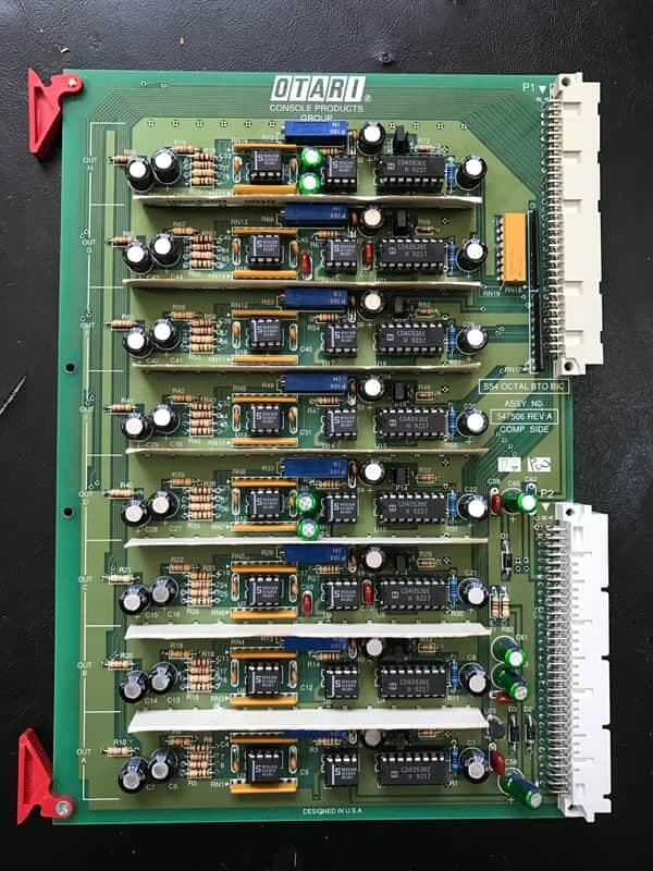 Otari S54 OCTAL BTO BIC CARD #547506 for Otari Series 54 Recording console. 1995