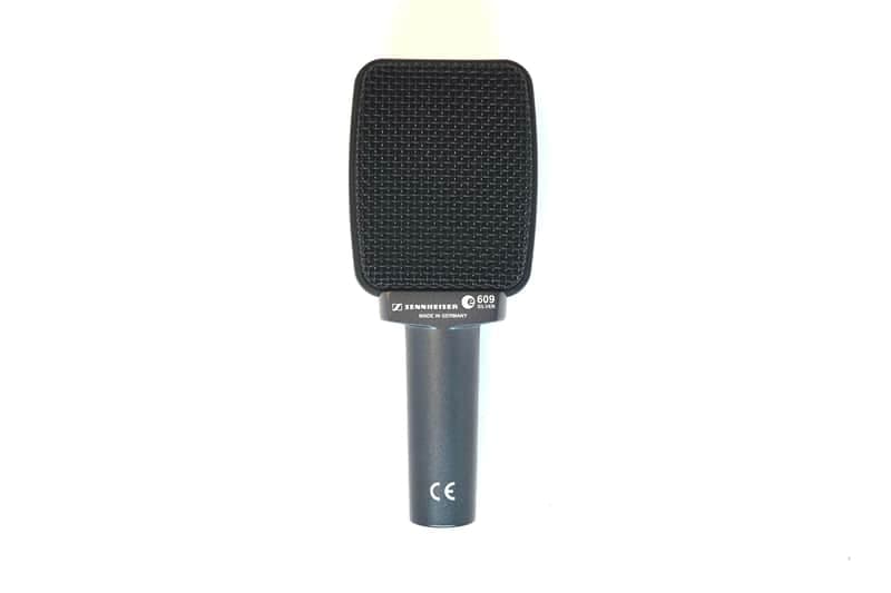 Sennheiser e 609 Silver Supercardioid Dynamic Instrument Microphone w/ Box, Pouch & Clip