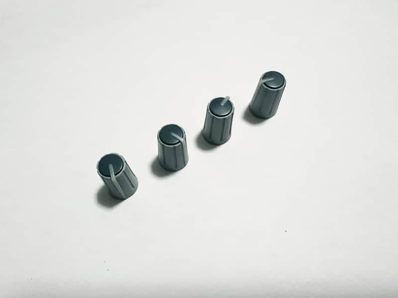 4 Allen & Heath Mixer Gray Top Knobs for GL Series, ML Series, MixWizard WZ Series