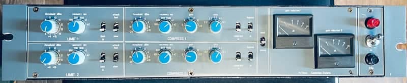 Neve 33609 "Metal Knob" Stereo Compressor/Limiter ISS.12 Vintage 1988 - Blue