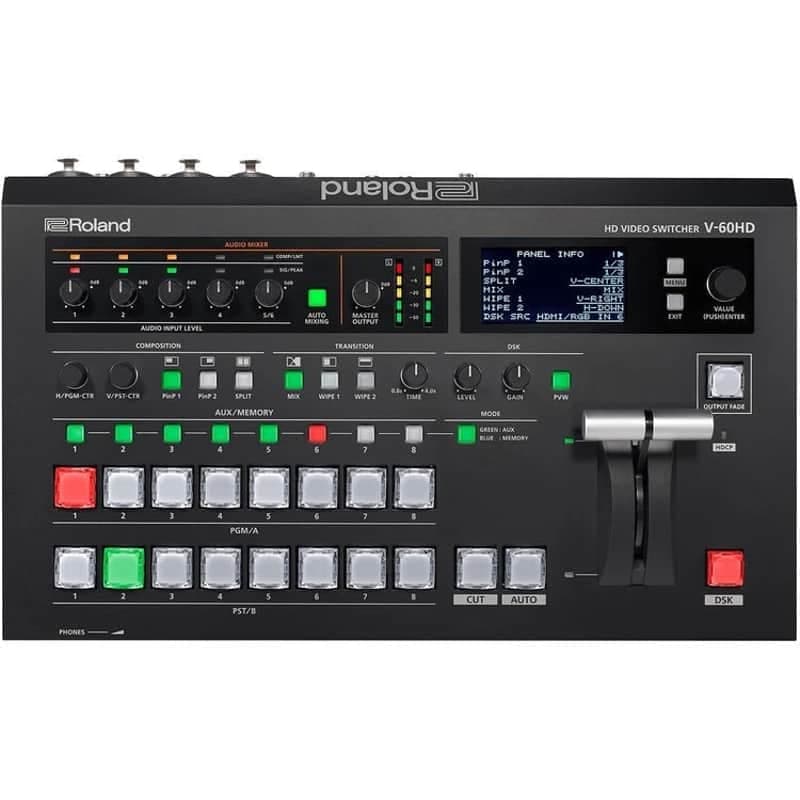 Roland V-60HD HD Video Switcher Scaler 1080P 3G AUX SDI HDMI XLR NEW Open Box