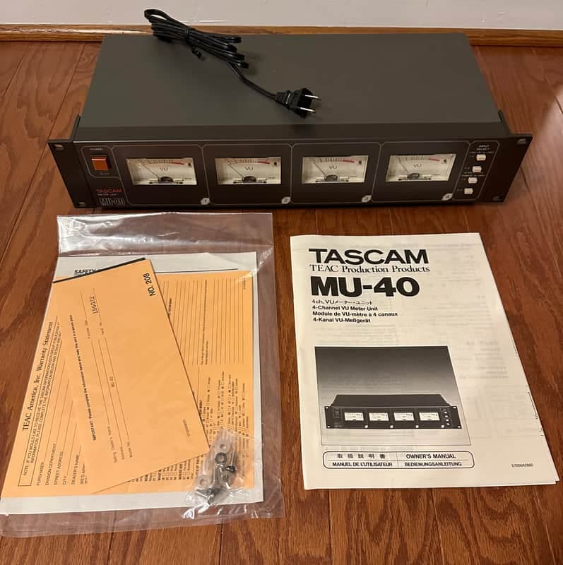 TASCAM MU-40 VU Meter Unit (1983) - Rare, New In Box