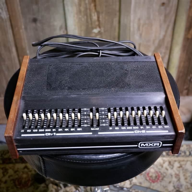 MXR Stereo Graphic Equalizer Model 114 1980's - Black with Wood panels