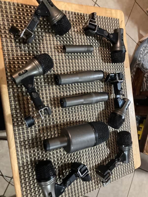 Lot of 10 CAD Drum Microphones