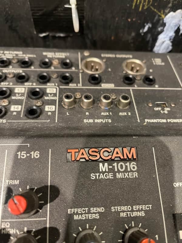 TASCAM M-1016 Stage Mixer 1995 + 'FREE' Trojan Flight case
