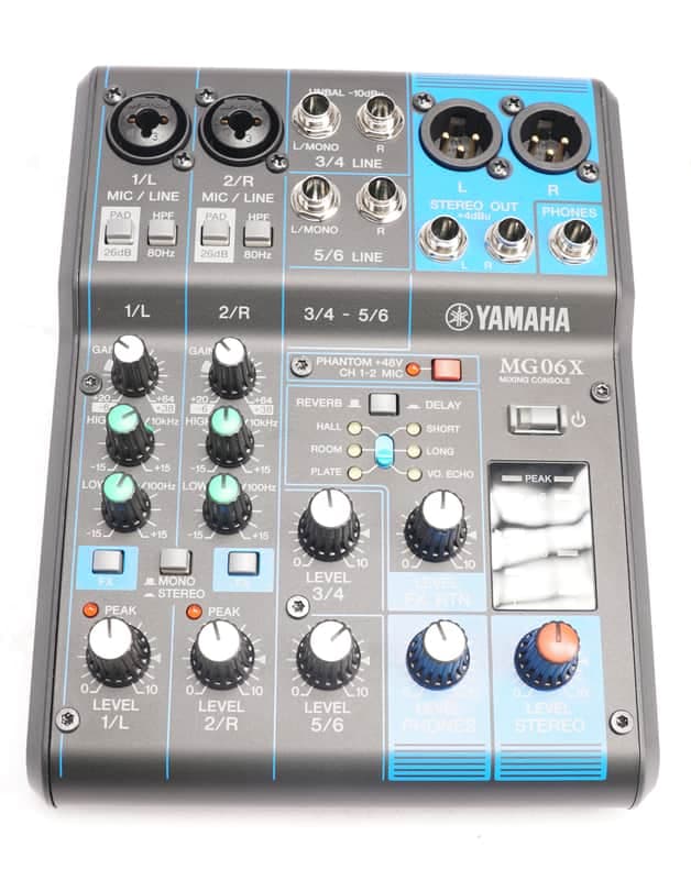 Yamaha MG06X 6-Input Stereo Preamp Mixer with SPX Digital Effects
