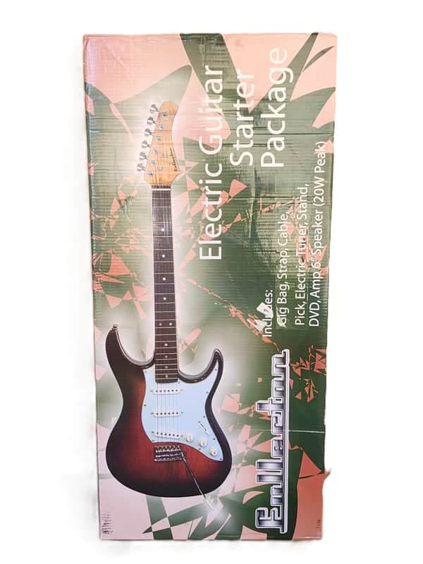 Fullerton Left-Handed Electric Guitar Starter Package + Amp-Gig Bag-Tuner-Stand