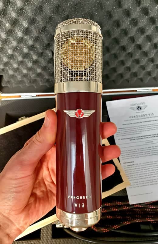 Vanguard Audio Labs V13 Large Diaphragm Multipattern Tube Condenser Microphone 2010s - Maroon