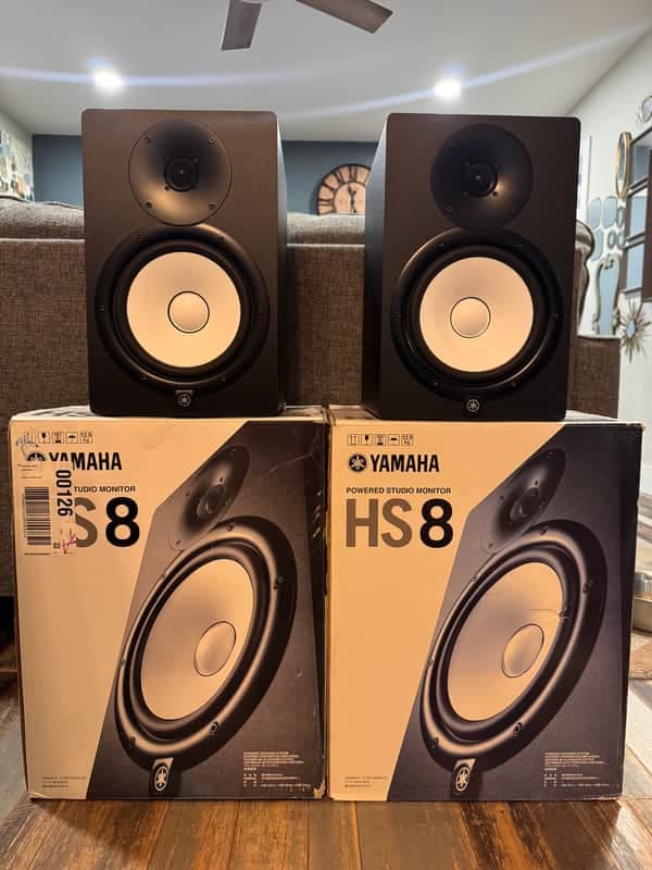 Yamaha HS8 Powered Studio Monitor (Pair) 2015 - Present - Black