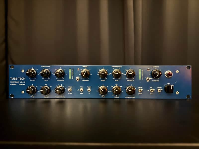Tube-Tech LCA 2B Dual Channel Tube VCA Compressor / Limiter 2010s - Blue