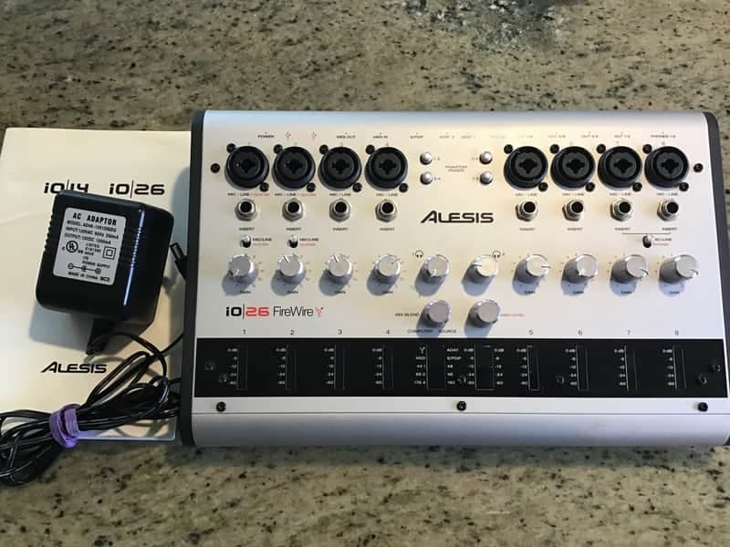 Alesis IO 26 Audio MIDI 24-bit 192kHz FireWire Interface