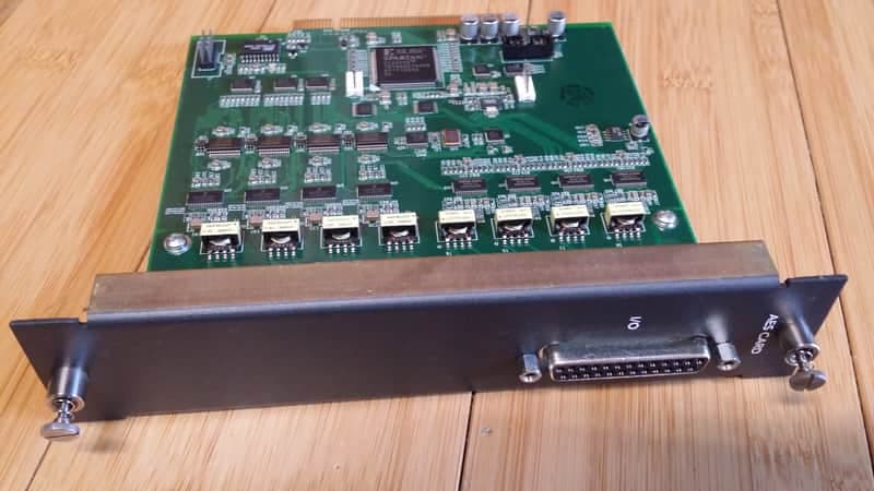 mackie digital x bus-THE AES/EBU CARD-one DB25 for eight channels digital audio