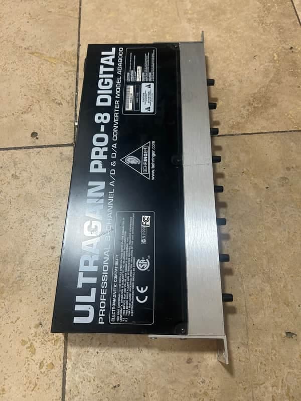 Behringer Ultragain Pro-8 Digital ADA8000 8-Channel Mic Preamp with A/D Converter 2000s - Black / Silver