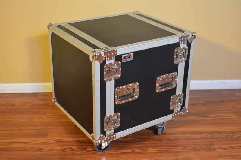 OSP SC10U-20 10 Space 10 U ATA Shock Amp Flight Rack Case 19" Wide 20" Deep