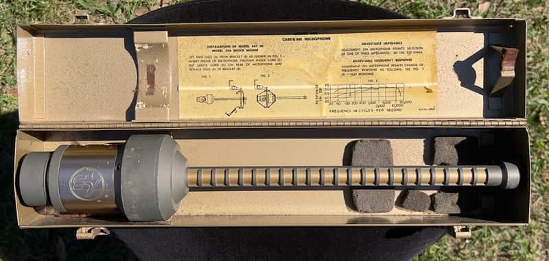 Electro-Voice 642 Cardiline Dynamic Shotgun Microphone 1960s - Nickel