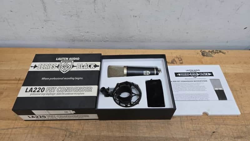 Lauten Audio LA-220 FET Large Diaphragm Condenser Microphone 2010s - Black