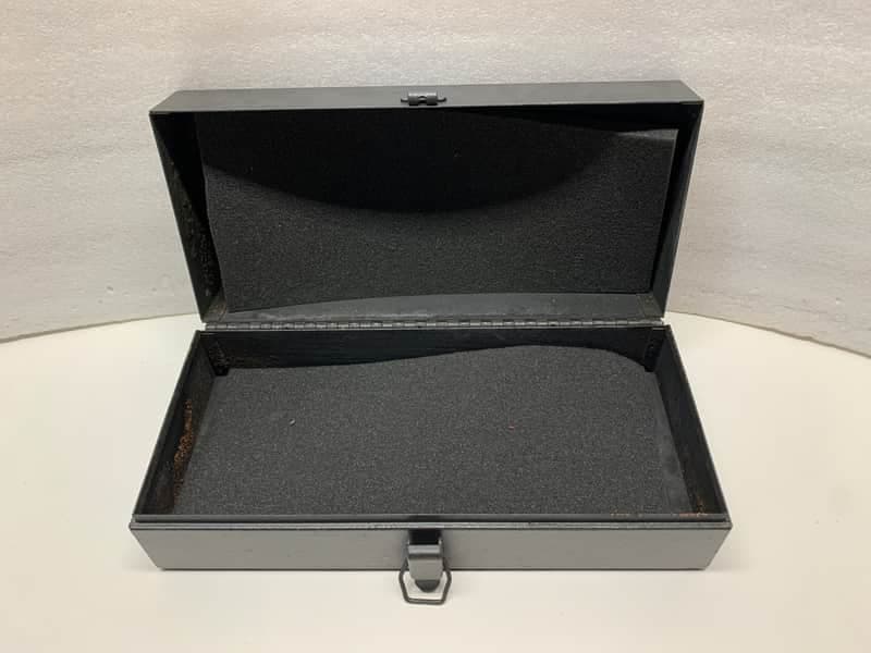 ELECTRO-VOICE GRAY METAL MICROPHONE CASE- VINTAGE! MAKE OFFER!I